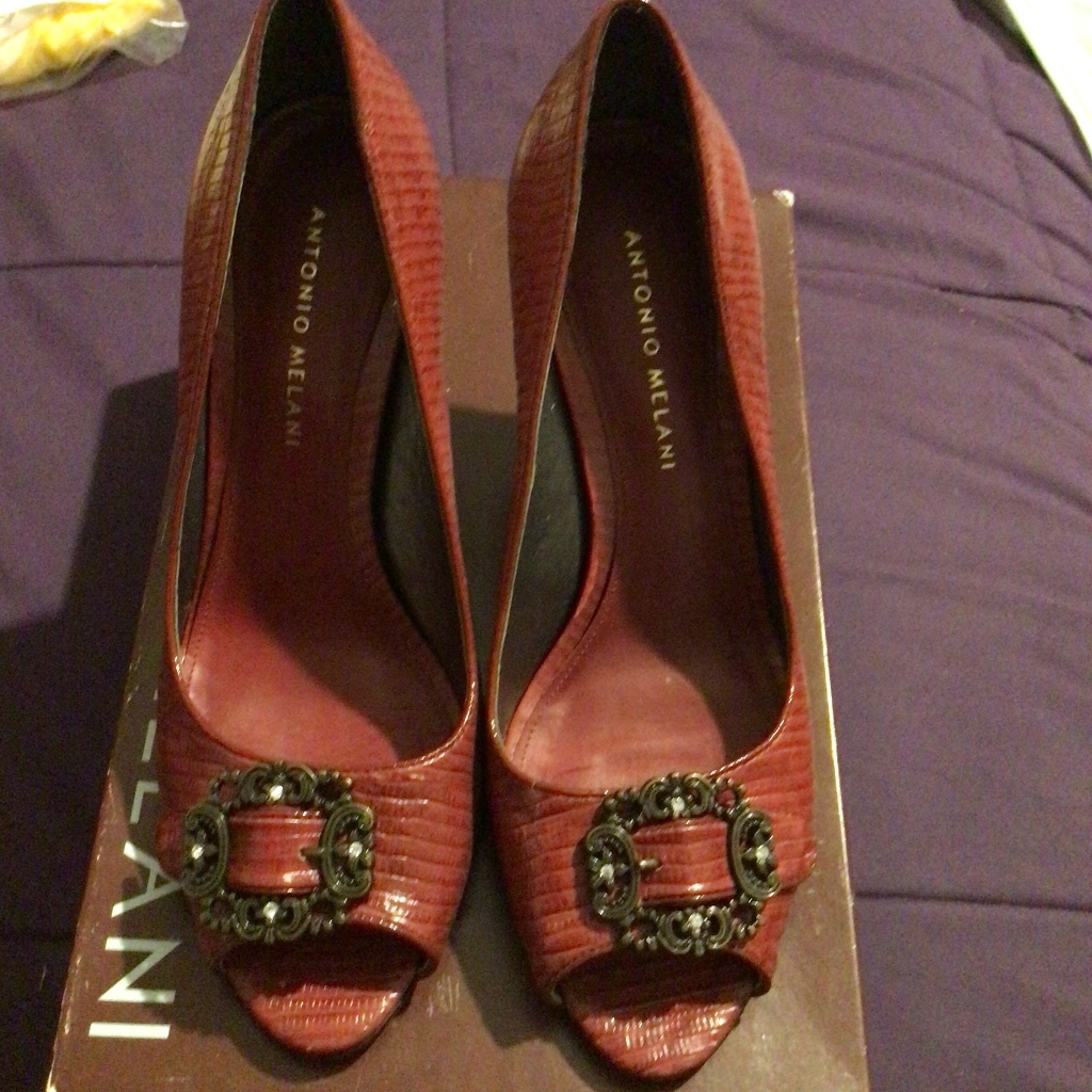 Vintage Antonio Melani Vampire Red Size 8 With Box Excellent Condition